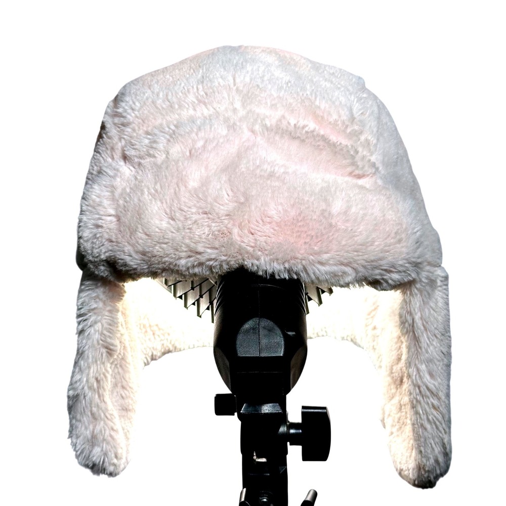 Athletech Girls Pink Faux Fur Trapper Hat OSFM Winter Aviator Cap Ear Flaps